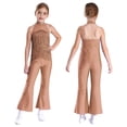 thumbnail image 1 of Eandarui Combinaison Latine à Franges pour Filles, Robe de Soirée, Danse, Bal, Justaucorps, Rose Poussiéreux 10, 1 of 6