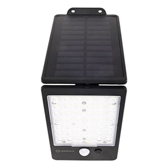 luminario led solar para sobreponer en muro exterior luz fría 4 w 1 pieza
