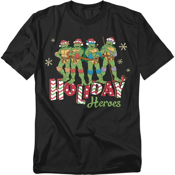 Teenage Mutant Ninja Turtles Holiday Heroes Christmas Shine Unisex Adult T Shirt