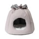 thumbnail image 1 of Cama tipo cueva para gatos, lavable, autocalentable, cálida y acogedora para gatitos pequeños y medianos. Gris, 1 of 9