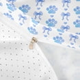 thumbnail image 4 of Homewish Kawaii Bowtie Dog Paw Bedding,Cartoon Animal Theme Duvet Cover Full,Blue,Reversible,3-Piece,1 Duvet Cover and 2 Pillowcases, 4 of 6