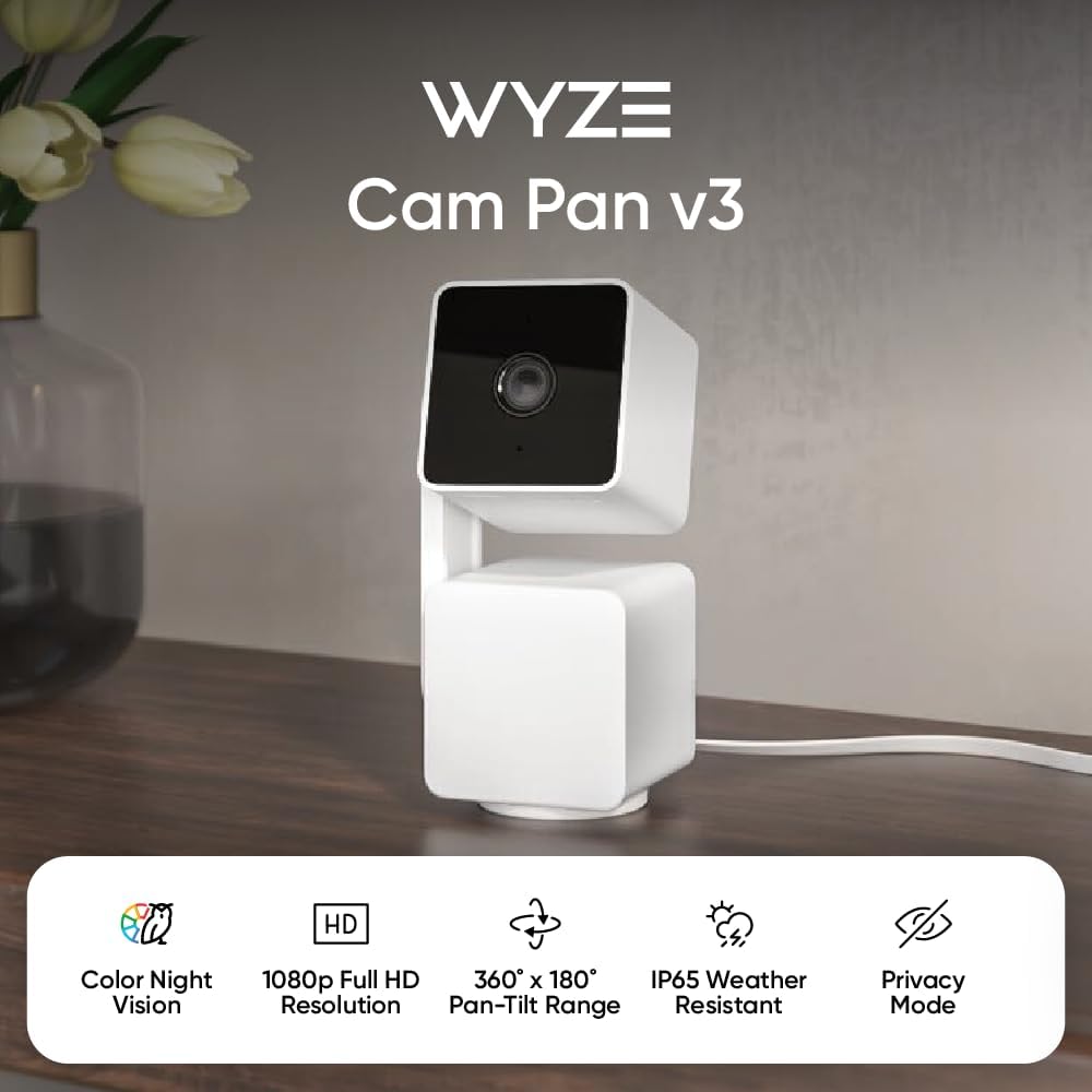 Wyze Cam Pan v3 1080p Wi-Fi Security Camera with Pan & Tilt photo 3