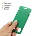 thumbnail image 4 of Uxcell 4.3"x2.7" ABS Vertical Slide Cover ID Badge Holders with Lanyard Green 2Pack, 4 of 6