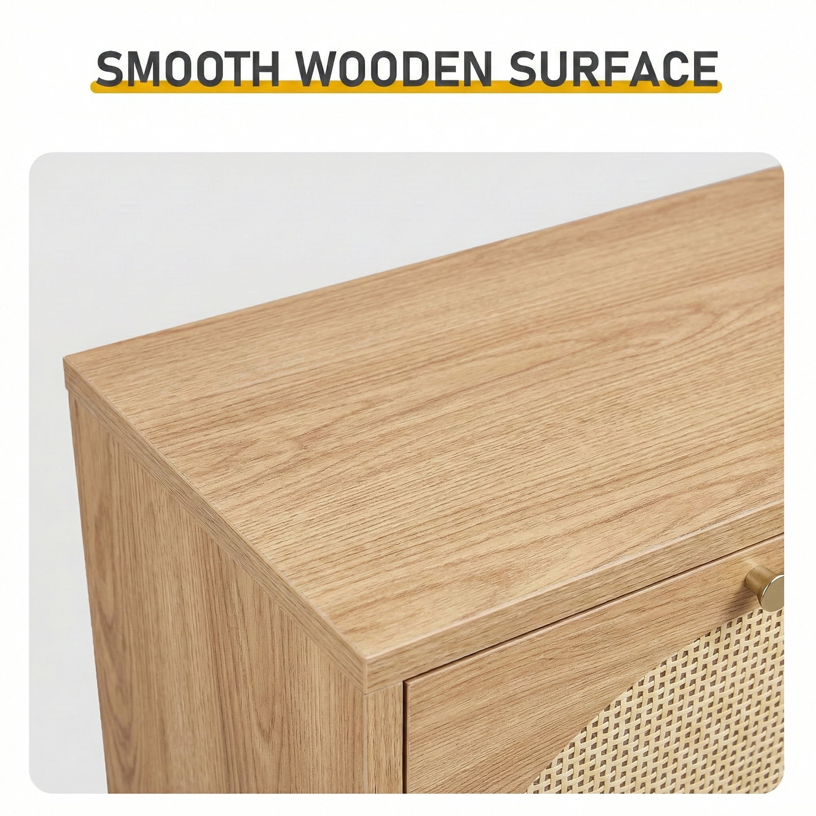 3-Tier Shoe Cabinet, 54*24*135cm, Natural Wood