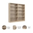 thumbnail image 3 of Universal Tall 5 Shelf Bookcase Set in Natural Elm - Engineered Wood, 3 of 9