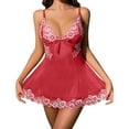 thumbnail image 1 of New Model Sexy Lace Bodysuit With Shapewear And Alluring Sheer Nightgown, 1 of 4