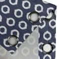 thumbnail image 3 of Ambesonne Navy Blue Grommet Curtain Single Panel, Grunge Sketchy Design, 50"x60", Dark Blue and White, 3 of 5