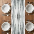 thumbnail image 4 of Table Runner 108 Inches Long for Kitchen Dining, Sage Green Grey Vintage Dresser Scarf Farmhouse, Dining Table Decorations for Wedding/Parties, Retro Abstract Art 13 x 108 In, 4 of 8