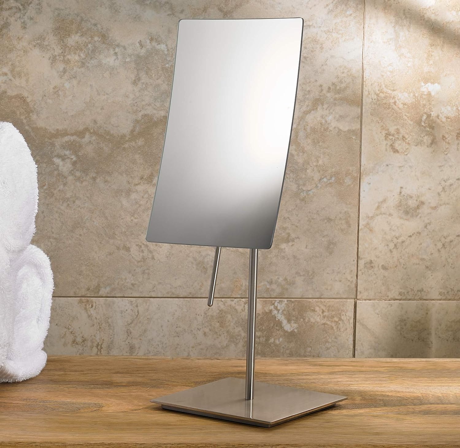 Minimalist TableTop Vanity Mirror Swivel Vanity Mirror With 3X