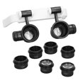 thumbnail image 2 of Head Mounted Magnifier with LED Light 4 Interchangeable Lens 10X 15X 20X 25X Watch Repair Magnifier for Jewelry Appraisal, 2 of 5