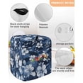 thumbnail image 3 of Navy Blue Spring Floral Stand Mixer Dust Cover with Storage Pocket & Handles,Summer Flowers Watercolor Botanical Fits All Tilt Head & Bowl Lift Kitchen Appliance Cover Accessories,4.5-5 Quart, 3 of 6