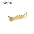 thumbnail image 2 of Uxcell 1"  No Nail Picture Hangers Zinc Plated for Frame Hanging Iron Golden 100  Pack, 2 of 3