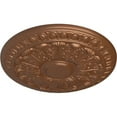 thumbnail image 3 of Ekena Millwork 15 3/4"OD x 1 1/2"P Colton Ceiling Medallion (Fits Canopies up to 4 3/4"), Hand-Painted Polished Copper, 3 of 6