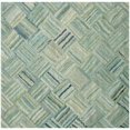 thumbnail image 1 of Safavieh Nantucket 8' Square Hand Tufted Cotton Pile Rug in Green, 1 of 2