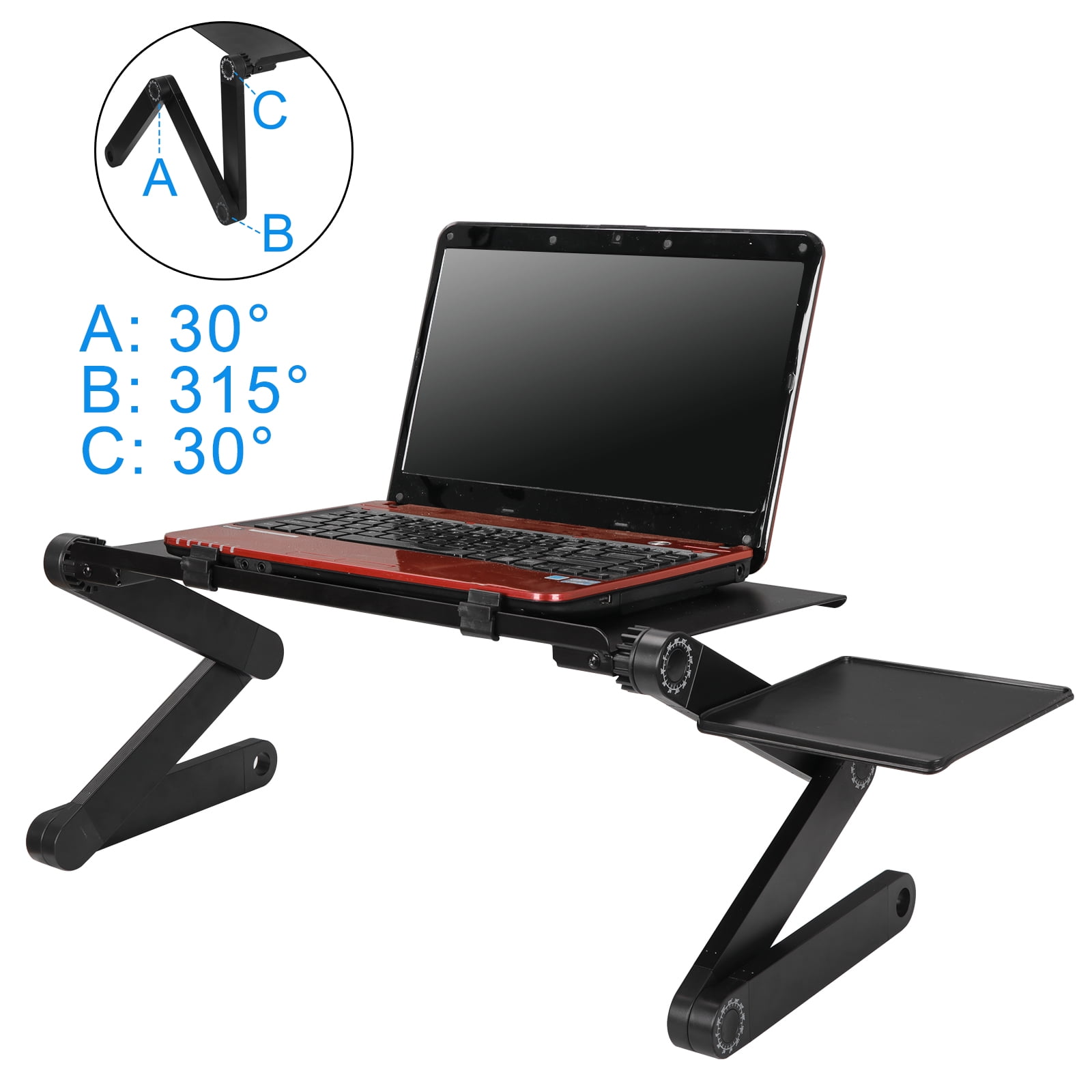 Zeny Aluminum Laptop Notebook Table Stand Desk Adjule Ergonomics Zeny Aluminum Laptop Notebook Table Stand Desk Adjule Ergonomics Design Portable Computer Lap Tray For Bed Sofa With 2 Cpu Cooling Fanouse