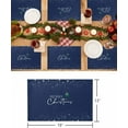 thumbnail image 6 of Christmas Placemats Set of 6 Merry Christmas Tree Christmas Placemats for Dining Table Snowflake Blue Table Mat Winter Holiday Home Party Kitchen Table Decorations, 6 of 6
