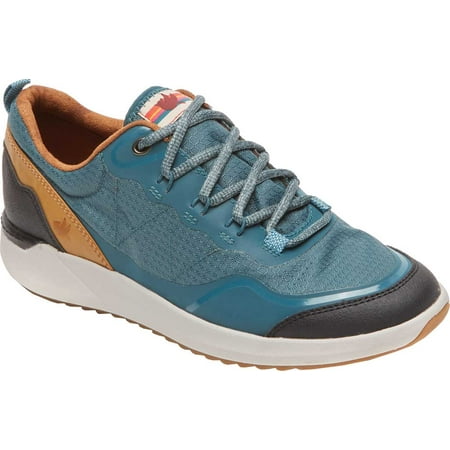 

Women s Rockport Cobb Hill Skylar Lace Waterproof Sneaker Teal Waterproof Leather/Textile