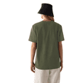 thumbnail image 3 of T-shirts à Manches Courtes Surdimensionnés pour Femmes, Col Ras du Cou, Coupe Ample, T-Shirt d'Entraînement, Hauts Décontractés d'Été, Coton, Vert, M, 3 of 9