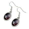 thumbnail image 2 of Virgo Maiden Zodiac Sign Horoscope in Space Novelty Dangling Drop Oval Charm Earrings, 2 of 3