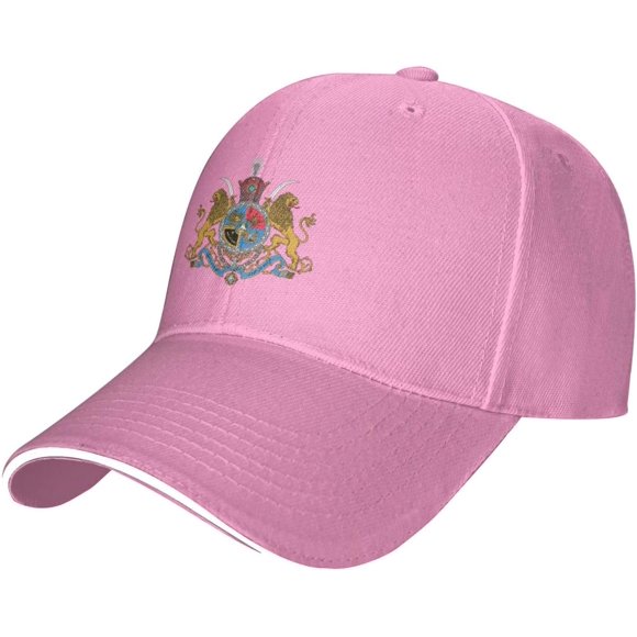 Imperial Coat of Arms of Iran Pahlavi Dynasty Baseball Caps Sandwich Baseball Caps Man Womens Sun Hats Adjustable Sun Hats