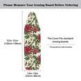 thumbnail image 5 of Renewold Poinsettia Flower Beige Ironing Board Cover Home Decoration Resist Scorching Iron Board Cover Extra Wide with Elastic Edge for Christmas Decor, 55" x 16", 5 of 5