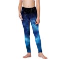 thumbnail image 4 of Odeerbi 3-8 Años Leggings Niñas Estampado Cielo Estrellado Mallas Elásticas Pantalones Verano Starlit Cintura Alta Suave Pantys, 4 of 5