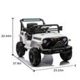 thumbnail image 2 of Ambifirner 24V Ride on Car for Kids: 2 Seats Electric UTV for Boys Girls, 3 Speeds Off Road Truck with LED lights Remote Control, Music USB Bluetooth, 2 of 8