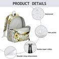 thumbnail image 4 of Wildflower Sunflower Backpack - Breathable Adjustable School Bag with Reinforced Stitching, 4 of 5