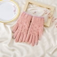thumbnail image 3 of ATENAR Women Cold Weather Gloves,Womens Gloves,Soft,Fleece,Thermal,Solid,Acrylic,Pink,Free Size, 3 of 4