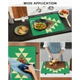 thumbnail image 6 of nqOlkjepod Large Induction Cooktop Protector Mat 31"x24", Green Brown Boho Stove Top Covers for Electric Stove, Country Simple Abstract Ethnic Geometric Stove Burner Cover Mats Stove Cover, 6 of 8