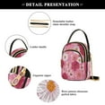 thumbnail image 5 of Leather Handbag Crossbody Bag Blooming Cherry Blossoms, 5 of 7