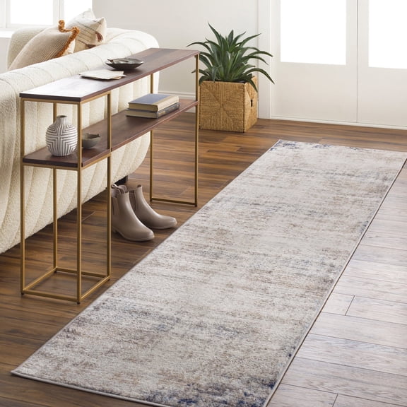Livabliss Area Rugs for Living Room, 3x7 Roma Modern Gray Runner Rug, Bedroom Dining Room Home Decor Stain Resistant Carpet (2'7" x 7'3" Runner)