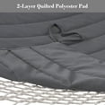 thumbnail image 6 of SUNCREAT Hammocks 2 Person Hammock with Hardwood Spreader Bar, Double Rope Hammock with Polyester Pad, Dark Gray, 6 of 8