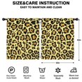 thumbnail image 2 of Blackout Kids Curtains,Yellow and Black Leopard Pattern Childrens Insulated Curtains Set Of 2,Bedroom Essentials,Toddler Room Decor 52"x63", 2 of 5