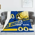 thumbnail image 2 of Blanket Los Angeles R Personalized Plush Throw Blanket for Men Women Youth Gift, 2 of 6