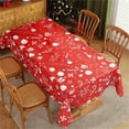 thumbnail image 6 of Wallpaper*1 Rectangular Christmas Table Clothes Indoor Outdoor Spillproof Fabric Tablecloth Table Cover for Kitchen Dinning Table Red 60 Table Cloth, 6 of 6