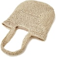 thumbnail image 3 of Kukuzhu Straw Tote Bag for Women Woven Beach Handbag Handmade Crochet Casual Straw Shoulder Bags Summer Bohemian Hobo Bags, 3 of 7