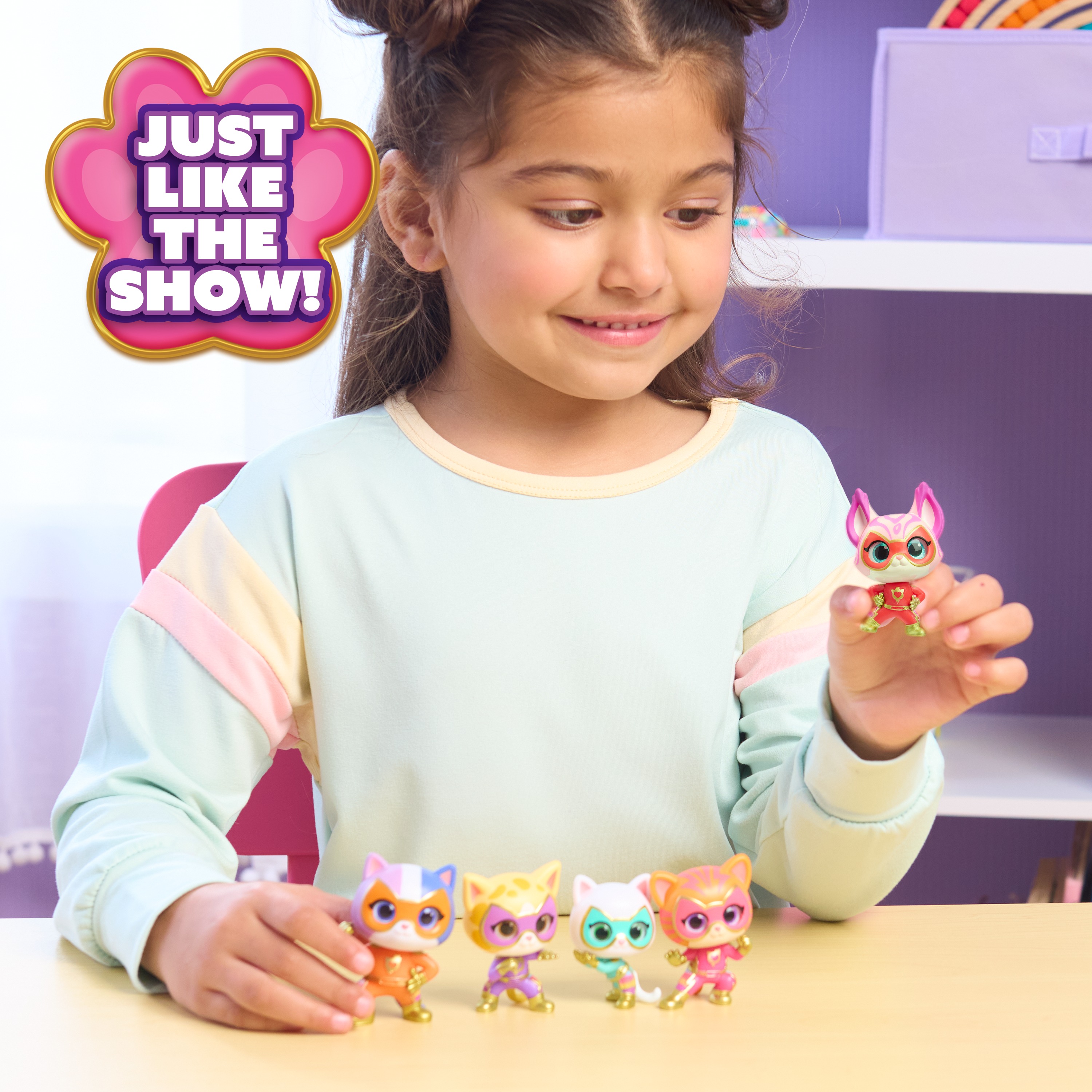 Disney Junior SuperKitties Hero Squad 5-Piece Figure Set photo 2