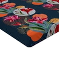 thumbnail image 4 of Ambesonne Alstroemeria Fitted Sheet, Watercolor Art Floral, California King, Vermilion Multicolor, 4 of 5