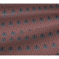 thumbnail image 3 of oneOone Cotton Jersey Maroon Fabric Tree & Geometric Block Sewing Material Print Fabric By The Yard 58 Inch Wide, 3 of 4