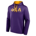 thumbnail image 2 of Men's Logo Athletic Purple Los Angeles Lakers Head Start Pullover Hoodie, 2 of 3