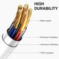 thumbnail image 6 of USB A to Lightning Cable, 3.3FT Car Apple CarPlay Cable, iphone Charger Cord Compatible with Apple iPhone 14/13/12/11 Pro Max XR XS X 8 7 6 Plus SE, 6 of 8