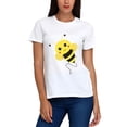 thumbnail image 4 of Playera Blanca Camiseta Unisex Estampada Abejita, 4 of 6