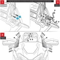 thumbnail image 5 of Motorcycle Side Windshield Windscreen Handshield Wind Deflector For Honda Crf 1100 L Crf1100l Africa Twin Adventure Sports 2020, 5 of 5
