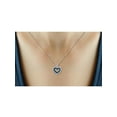 thumbnail image 4 of JewelersClub Blue Diamond Accent Sterling Silver Heart Pendant, 18", 4 of 4