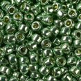 thumbnail image 2 of TOHO Round Seed Beads Japanese Seed Beads (PF560) PermaFinish Lime Green Metallic 15/0 1.5mm Hole: 0.7mm 15000pcs/50g, 2 of 5