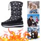 thumbnail image 1 of Botas Suela Gruesas Engrosar Las Invierno para Mujeres Nieve Con Forrado Impermeable Sin Deslizamiento Viajes Al Aire Libre, 1 of 9