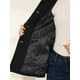 thumbnail image 5 of Abrigo de mujer Allegra K gabardina de un solo pecho Negro M, 5 of 5