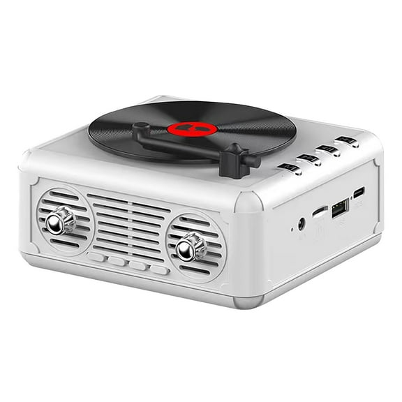 Style Record Player with Modern Connectivity Sound for Audiophiles and Collectors