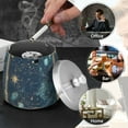 thumbnail image 4 of Yayeee Ashtray with Lid for Cigarette Smokeless Stainless Steel Home Ash Holder, Dark Star Map, 4 of 7